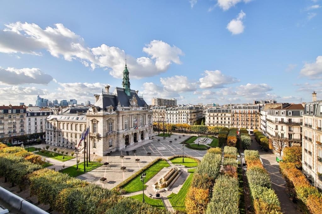 Mairie de Levallois-Perret et son parc, Hauts-de-Seine, Agence Canopée, diagnostics immobiliers