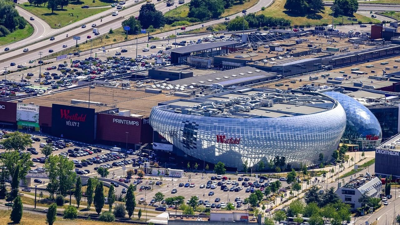 Vue aérienne du centre commercial Westfield Vélizy 2